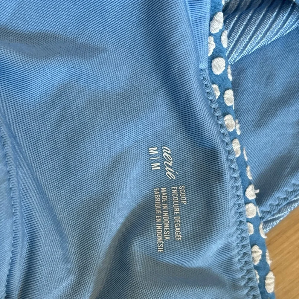 Aerie Blue High-Cut Bikini Set (Top & Bottom) Size M - Picture 4 of 4